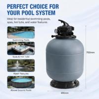 400mm Sandfilter mit Oberirdischem Schwimmbadpumpen-Mediasystem 5-Wege-Ventil-Filter