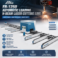 Machine de découpe laser automatique FINCM Jinan pour poutres en H, 12000W, 20000W, 30000W, ligne de traitement de structures en acier CNC 5 axes