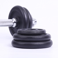 Ensemble d'haltères réglables en fonte avec étui de transport pour l'entraînement musculaire
