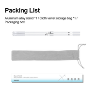 Support pliable pour ordinateur portable X, réglable et portable, en alliage d'aluminium, pour ordinateurs portables de 13 à 17 pouces, idéal pour le travail quotidien au bureau