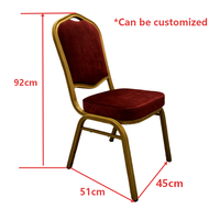 Chaise Trône Couronne Royale Dorée de Luxe Élégante et Fantaisie avec Revêtement en Velours pour Mariage, Banquet et Événements