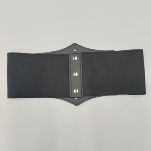 Corset steampunk <span class=keywords><strong>pirate</strong></span> pour femmes, <span class=keywords><strong>ceinture</strong></span> rétro cintrée avec boucle large vintage, bande élastique, matériaux en PU et en plastique - Product Image 5