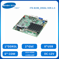 Carte mère ITX-B190_D926L J1900 Ultra Thin Mini Itx 2 ports RJ45 Lan 9 USB sans ventilateur Mini