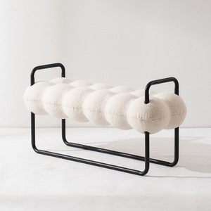 Silla de Espera Moderna con Estructura Metálica, Asiento de Salón con Detalles Decorativos para Sala de Estar, Recepción de Hotel - Product Image 2