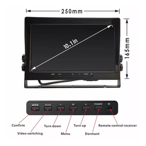 10.1 Inch IPS Split Screen Bus <strong>Camera</strong> 1080P Night Vision Reverse 4 Channel Pedestrian/Vehicle Detection AI Blind Spot Monitor - Product Image 2