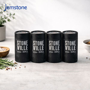 Emballage en tube de papier kraft écologique pour sel et poivre en poudre de qualité alimentaire, design personnalisé, emballage en tube de papier pour épices et café - Product Image 5