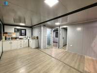 Maison conteneur extensible de 20 pieds, préfabriquée, modulaire, portable, pour dortoir de chantier et bureau temporaire