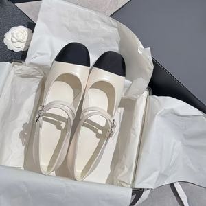 Chaussures de luxe de créateur pour femmes, sandales à talons, cuir véritable de haute qualité, bout rond, escarpins de marque, chaussures de soirée tendance - Product Image 5