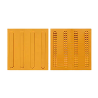 Dalles de pavage tactiles en polymère composite avec dôme tronqué et bandes directionnelles, surface antidérapante pour aveugles