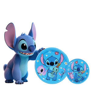 Piatti Piani Multicolore in Carta <span class=keywords><strong>Disney</strong></span> Lilo & Stitch, Design Unico da 9", per Feste Tropicali e Celebrazioni del Ramadan, Confezione da 8 - Product Image 2