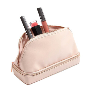 Luxury <strong>Makeup</strong> <strong>Travel</strong> <strong>Case</strong> with Zipper Compartments - Product Image 3