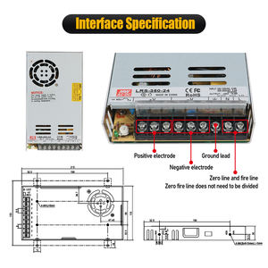HLTNC AC 110V 220V Adjustable DC Voltage Stabilization Digital Switching Power Supply 0-24V 14.6A 350W for <b>Stepper</b> <b>Motor</b> Cnc - Product Image 4