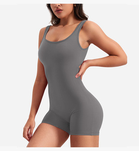 Attillato traspirante <span class=keywords><strong>Sexi</strong></span> sportivo da donna con retro incrociato alto elasticizzato per Fitness abbigliamento sportivo senza maniche da donna - Product Image 3