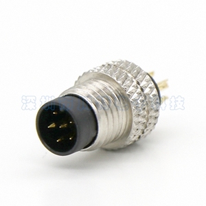 موصل ذكر M8 بـ 4 سنون، كابل دائري محمي مستقيم مع قفل لولبي، مقاوم للماء IP67، موصلات من سبائك الزنك بـ 3~8 سنون - Product Image 2