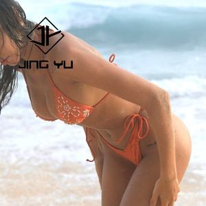 Maillots de bain de haute qualité, maillot de bain en crochet floral de plage, designer OEM, maillots de bain en polyester recyclé - Product Image 4