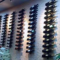 Porte-bouteilles mural en fer de style européen, design minimaliste et moderne pour les bars et la maison