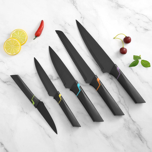 <span class=keywords><strong>Noticias</strong></span> 2025 Juego de cuchillos de 3 piezas Hojas antiadherentes con revestimiento negro Juego de cuchillos populares de Rusia - Product Image 2