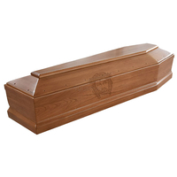 Ataúd de madera de Paulownia de alta calidad, nuevo estilo europeo, ataúd funerario barato, suministros directos de fábrica