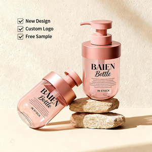 Produit très vendu, pot en PET de 300 ml/500 ml avec pompe à lotion pour shampoing, logo personnalisé - Product Image 1