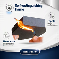 Plaque de mousse EVA ignifuge de qualité industrielle, panneau brut EVA résistant aux flammes pour la fabrication de pièces en mousse découpées