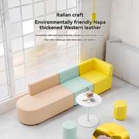 Conjunto de Sofás Modernos para Recepción Comercial, Muebles de Oficina de Madera con Sellado Completo de Bordes, Extensible y Personalizable para Oficina en Casa, Hotel