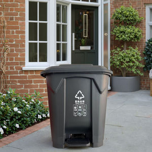 <strong>Large</strong> <strong>80L</strong>/ Pedal Trash Can Indoor/Outdoor Home Public Use HDPE Plastic Wheelie <strong>Bin</strong> for Recycling for <strong>Kitchen</strong> Outdoor Use - Product Image 4