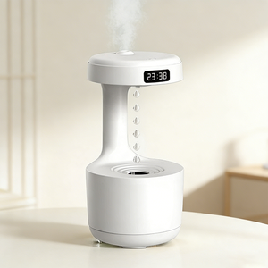 Humidificateur à goutte <span class=keywords><strong>d</strong></span>'eau anti-gravité, fonctionnement <span class=keywords><strong>silencieux</strong></span>, protection contre la marche à sec, lampe <span class=keywords><strong>d</strong></span>'ambiance, usage domestique, diffuseur <span class=keywords><strong>d</strong></span>'<span class=keywords><strong>air</strong></span> purificateur en gros - Product Image 1