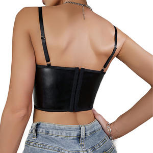 Vente chaude Slim PU <span class=keywords><strong>Petit</strong></span> Gilet <span class=keywords><strong>Bustier</strong></span> Épice Érotique Femmes Débardeur Sexy Corset En Cuir - Product Image 2