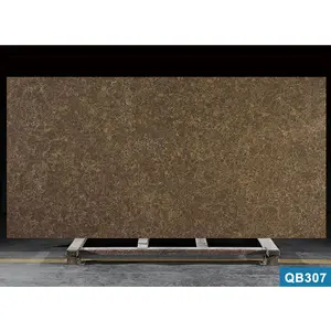 Manufacturer wholesale Luxury Big veins quartz stone slabs for Background kitchen countertop floor customized edge
