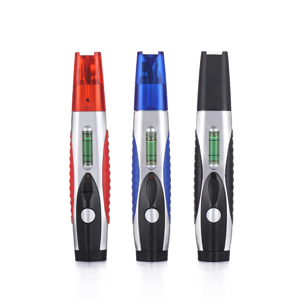 Pocket Multi-purpose 2pcs Double Head Screwdriver Tool Kit Pen with Level and Led Light