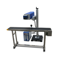 Machine de marquage laser CO2 30W pour la date d'expiration et le code de lot, imprimante laser pour sacs en plastique, câbles, bouteilles PET