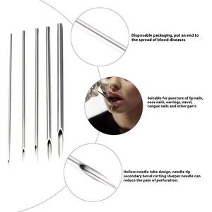 100 Stks/doos Chirurgisch Staal Wegwerp Gesteriliseerde Piercing Naald Gesteriliseerd 14G/16G/<span class=keywords><strong>18G</strong></span>/20G/22G Tattoo Naalden - Product Image 6