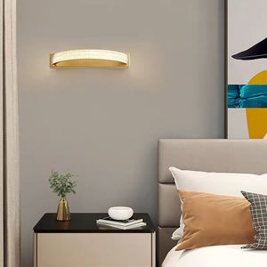 2023 All-Copper Minimalist Luxury Interior <b>Wall</b> Lamp New Design for Bedroom Living Room <b>Bedside</b>-Copper Lamp Body - Product Image 1