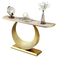 Meubles de salon Foshan, ensembles de meubles de luxe, table console en métal moderne, table de couloir miroir à vendre CT032