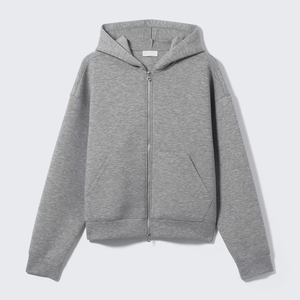 Sweat à capuche zippé épais pour homme, printemps et automne, décontracté, coupe ample, personnalisé, avec motif uni et col à capuche - Product Image 6