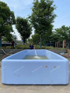Ipoolgo đa chức năng thân thiện với môi trường PVC bơm hơi trên mặt đất hình chữ nhật bể bơi - Product Image 6