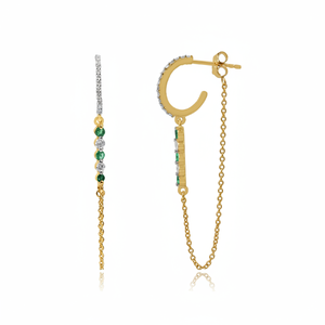 Femmes à la mode cristal Bling plaqué or 925 boucles d'oreilles en argent Sterling Style mignon nouveaux bijoux de mariage pour fiançailles Zircon - Product Image 1