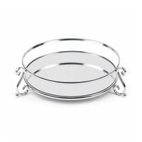 Plateau de présentation de bijoux en verre rond personnalisé avec votre design, vente en gros, pour la salle de bain ou le salon