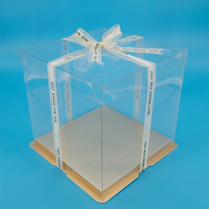 8 pollici di Togliere Tutti I PET Trasparente Da Forno Torta di Alimentazione di Plastica Contenitore di Imballaggio <span class=keywords><strong>per</strong></span> la Torta - Product Image 3