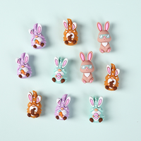 Nouveau dessin animé lapin forme bébé anneau de dentition mâcher Silicone Focal perles en vrac pour stylo fabrication de bijoux sucette chaîne Clip accessoires