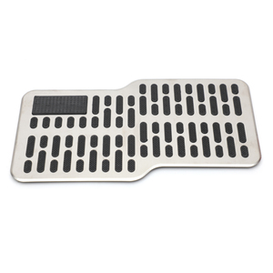 Alfombrillas para Auto, Alfombrilla para el Conductor, Protector de Talón, Placa Antideslizante de Acero Inoxidable para Vehículo, SUV, Remolque, Automotriz, Negro, Beige, Marrón - Product Image 3