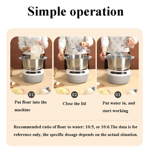 Điện nhà sản xuất bột với chức năng lên men 304 thép không gỉ bát bột trộn 220V Bột nhào máy - Product Image 3