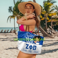 Sac fourre-tout personnalisé Zeta Phi Beta Sorority, réutilisable, design de créateur, sac de shopping pour sororité, sac de week-end