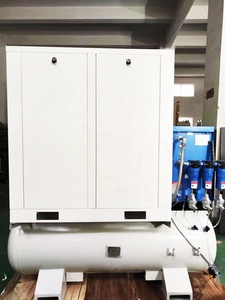 Compressore d'aria senza olio efficiente a basso rumore 11kw con il serbatoio di stoccaggio dell'aria 300L e l'essiccatore refrigerato dell'aria - Product Image 3