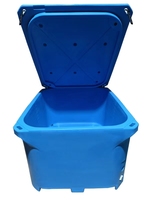 Glacière isotherme 700L pour la pêche, bac de transport commercial en plastique rotomoulé pour fruits de mer et aliments, bac isotherme pour poisson