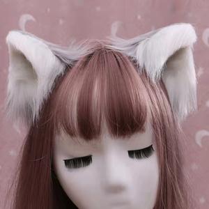 Lovely Faux Fox Fur Long Plush Cosplay Pinzas para el cabello Orejas de gato Suministros para fiestas Joyería para el cabello Headwear Horquillas - Product Image 6