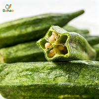 DaHao Top Grade Vacuümgefrituurde Gehele Okra Gedroogd met VF-verwerking Knapperig Klaar om te eten Openlucht gekweekt Chipsvorm