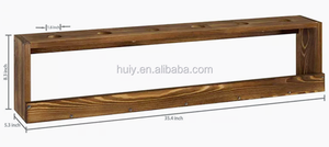 Présentoir mural <span class=keywords><strong>en</strong></span> <span class=keywords><strong>bois</strong></span> <span class=keywords><strong>de</strong></span> style rustique, personnalisé, à montage mural, pour Paddle avec balles, étagère <span class=keywords><strong>de</strong></span> rangement - Product Image 2