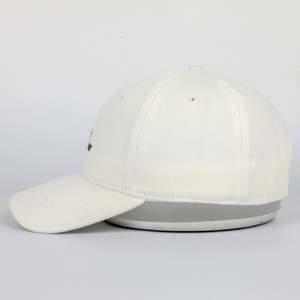 Personalizado 6 paneles de algodón Material blanco papá sombreros No mínimo, bordado Hip Hop gorra de béisbol - Product Image 2