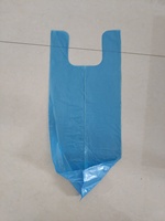 Sac en plastique noir imprimé en héliogravure, recyclable, avec poignée gilet, pour supermarchés et expositions